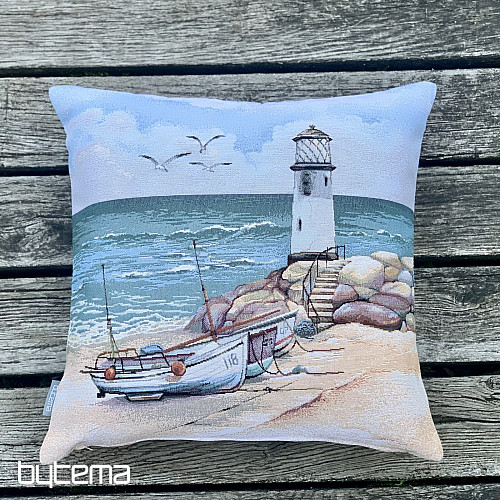 Funda de almohada tapiz FARO EN MAREA BAJA