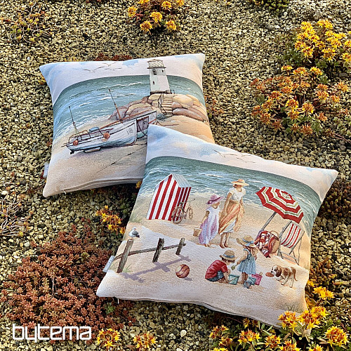 Funda de almohada tapiz FARO EN MAREA BAJA