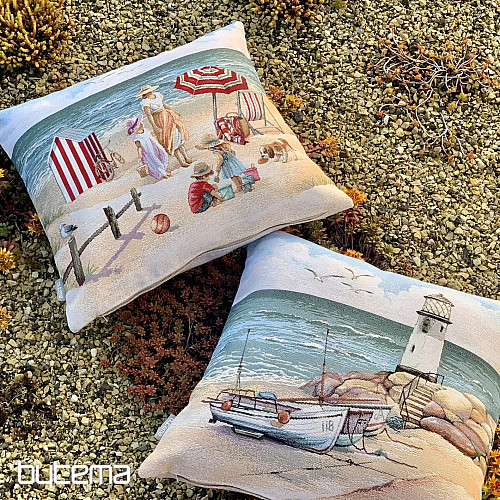Funda de almohada tapiz FARO EN MAREA BAJA