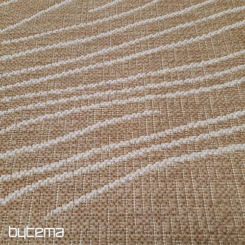 Alfombra de exterior Essenza marrón-blanca