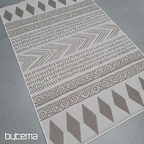 Alfombra de exterior Duce marrón-beige