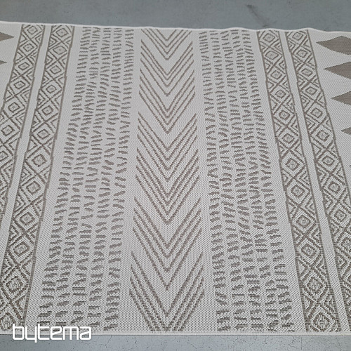 Alfombra de exterior Duce marrón-beige