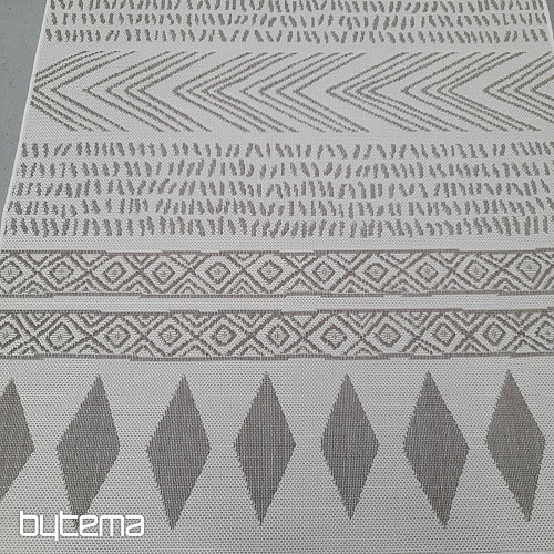 Alfombra de exterior Duce marrón-beige