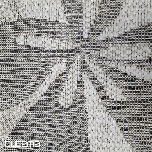 Alfombra de exterior con diseño floral de palmeras