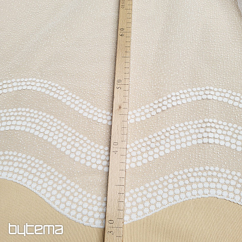 Cortina jacquard DOTS blanca