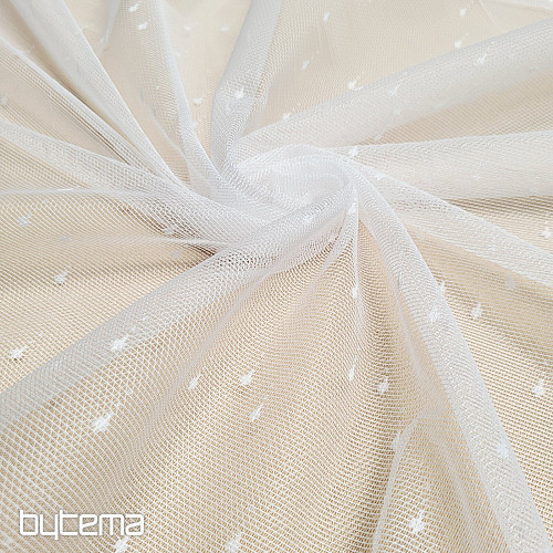 Cortina jacquard DROP blanca