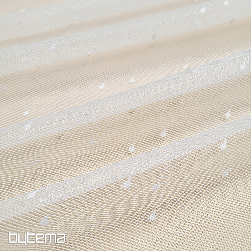 Cortina jacquard DROP blanca