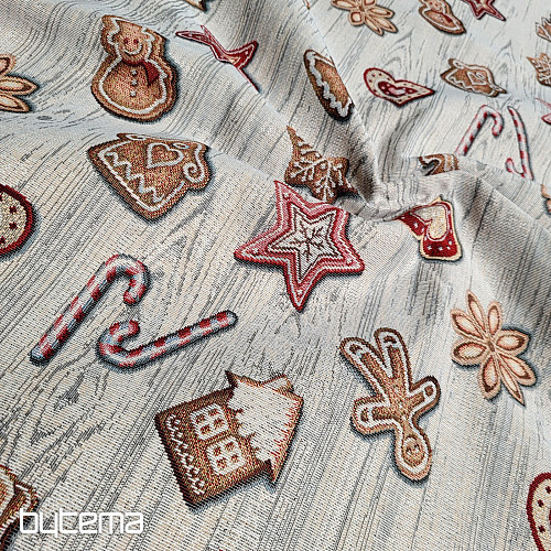 Tela de tapiz PAN DE JENGIBRE NAVIDEÑO