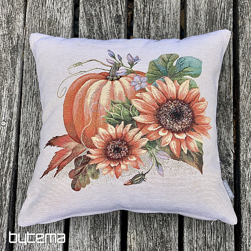 Funda de almohada tapiz CALABAZAS Y GIRASOLES