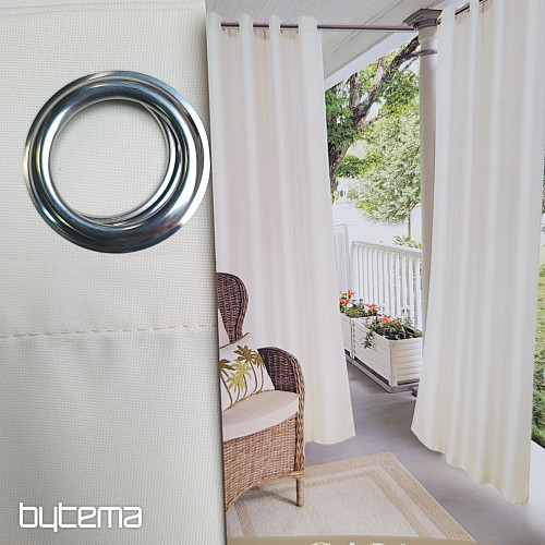 Cortina decorativa exterior GAIA BEIGE anillas