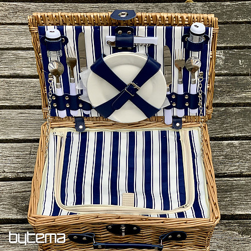 Cesta de picnic GARDEN marrón para 2 personas