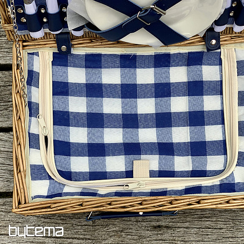 Cesta de picnic GARDEN marrón para 4 personas