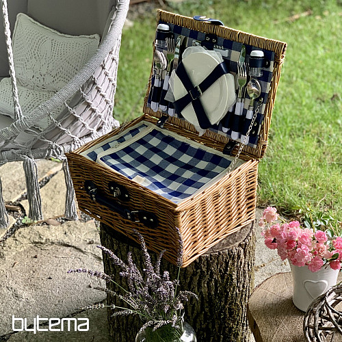 Cesta de picnic GARDEN marrón para 4 personas