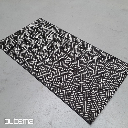 Alfombra de exterior Essenza in-out blanco y negro