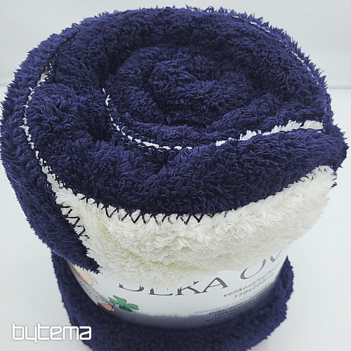 Manta oveja-oveja AZUL MARINO