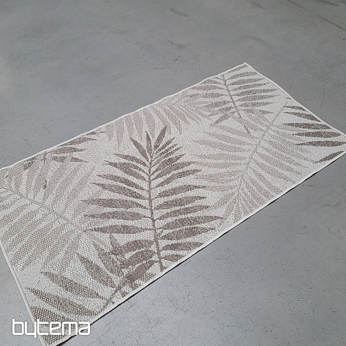 Alfombra de exterior Duce in-out flores marrón