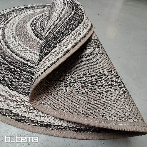 Alfombra de exterior STAR roseta gris-marrón