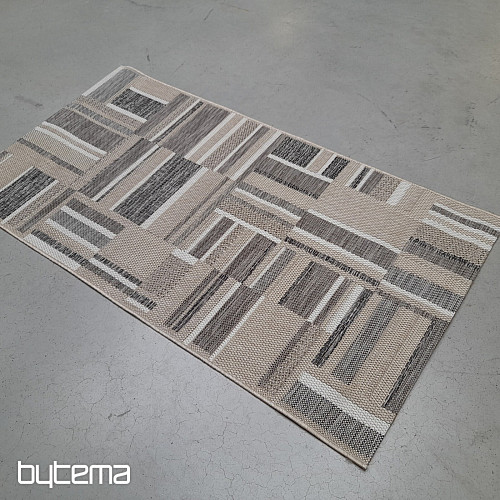 Alfombra de exterior Prisma in-out marrón-gris