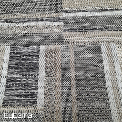 Alfombra de exterior Prisma in-out marrón-gris
