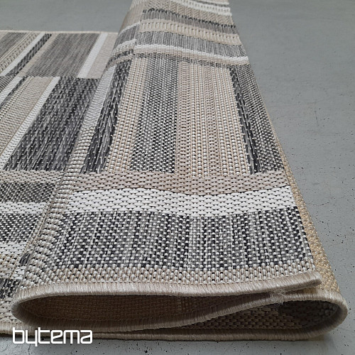 Alfombra de exterior Prisma in-out marrón-gris