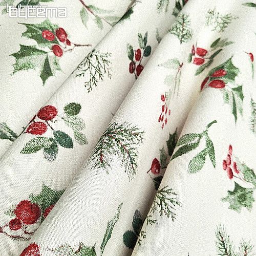 Lujosa tela decorativa HOLLY GREEN