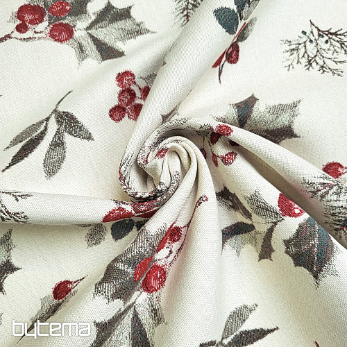 Lujosa tela decorativa HOLLY GREY