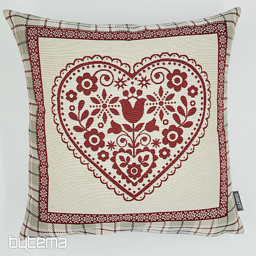 Funda de almohada tapiz CORAZÓN EN CAJA 2