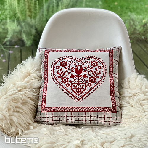 Funda de almohada tapiz CORAZÓN EN CAJA 2