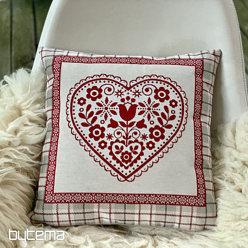 Funda de almohada tapiz CORAZÓN EN CAJA 2