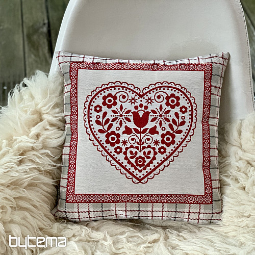 Funda de almohada tapiz CORAZÓN EN CAJA 2