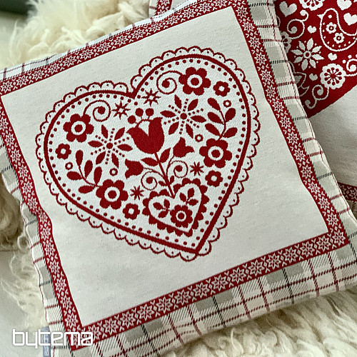 Funda de almohada tapiz CORAZÓN EN CAJA 2