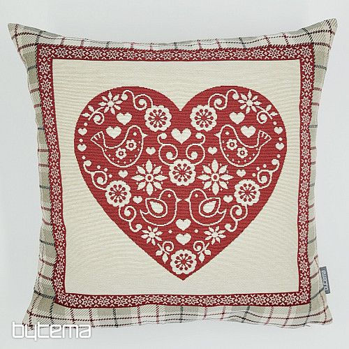 Funda de almohada tapiz CORAZÓN EN CAJA 1