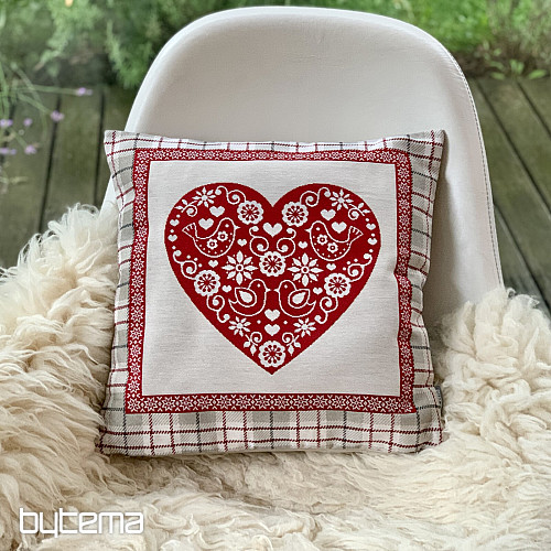 Funda de almohada tapiz CORAZÓN EN CAJA 1