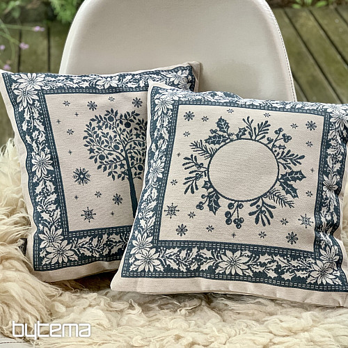 Funda de tapiz navideño FOLK CHRISTMAS 1 azul