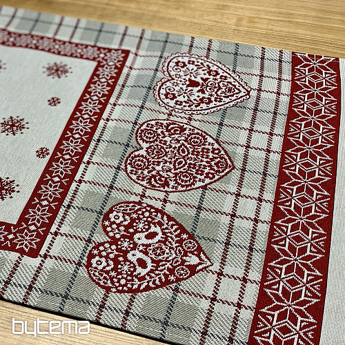 Mantel y pañuelo tapiz CORAZÓN EN KARA
