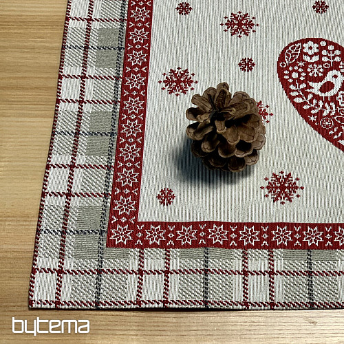 Mantel y pañuelo tapiz CORAZÓN EN KARA