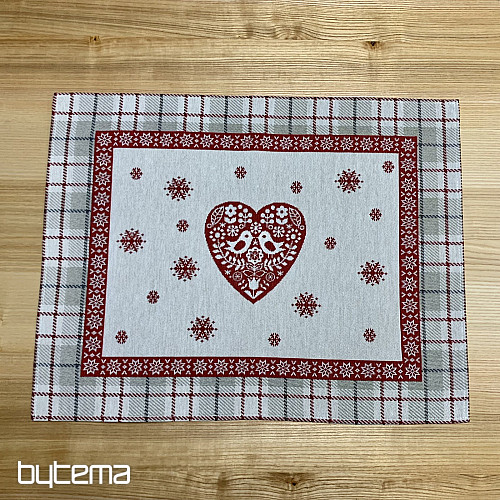 Mantel y pañuelo tapiz CORAZÓN EN KARA