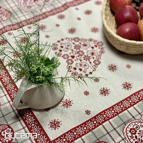 Mantel y pañuelo tapiz CORAZÓN EN KARA