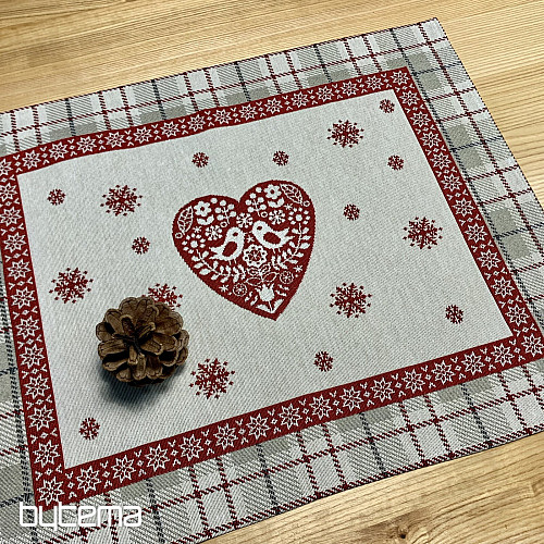 Mantel individual tapiz CORAZÓN EN KARA