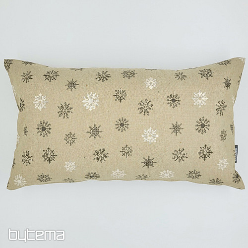 Funda decorativa navideña COPOS GRIS BLANCO