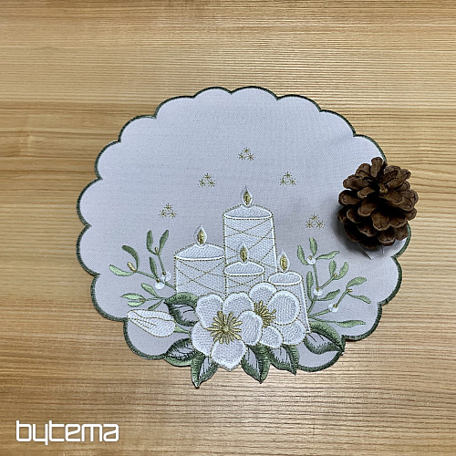 Mantel bordado VELAS BLANCAS