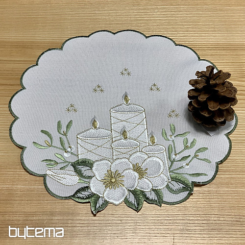 Mantel bordado VELAS BLANCAS