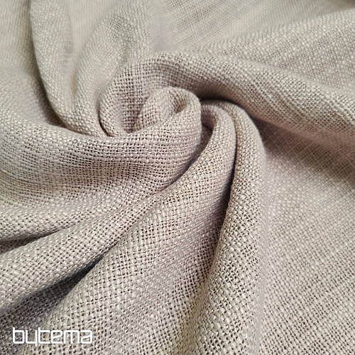 Tejido decorativo de lujo LINO beige