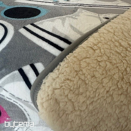 Manta de oveja ESTAMPADA - BOTAS