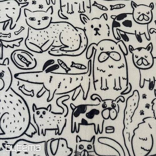 Manta de oveja ESTAMPADA - ANIMALES