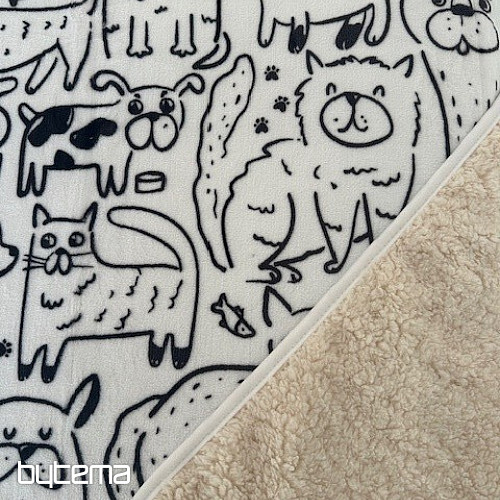 Manta de oveja ESTAMPADA - ANIMALES