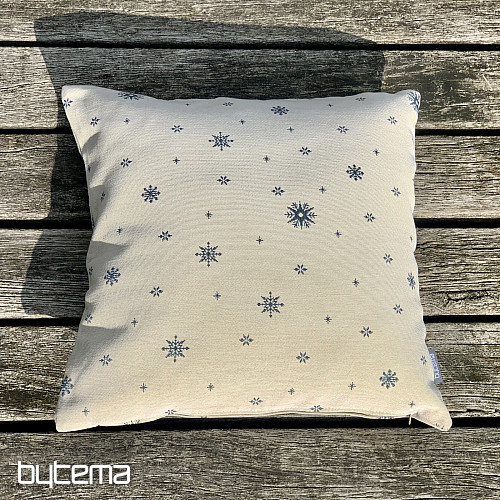Funda de tapiz navideña Escamas finas AZUL