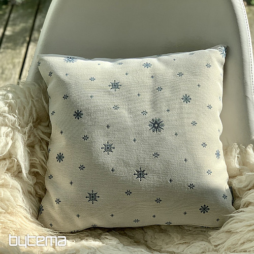 Funda de tapiz navideña Escamas finas AZUL