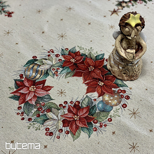Mantel y pañuelo tapiz ÁRBOLES DE NAVIDAD
