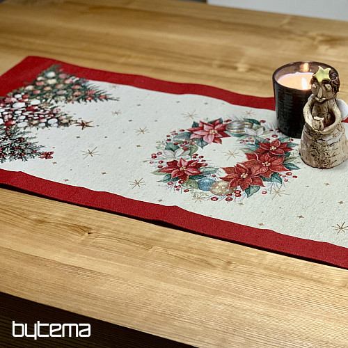 Mantel y pañuelo tapiz ÁRBOLES DE NAVIDAD